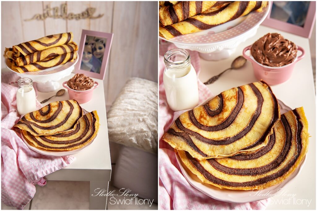 Ilonakoziol.com | Zebra - Pfannkuchen mit köstlicher Schokoladencreme